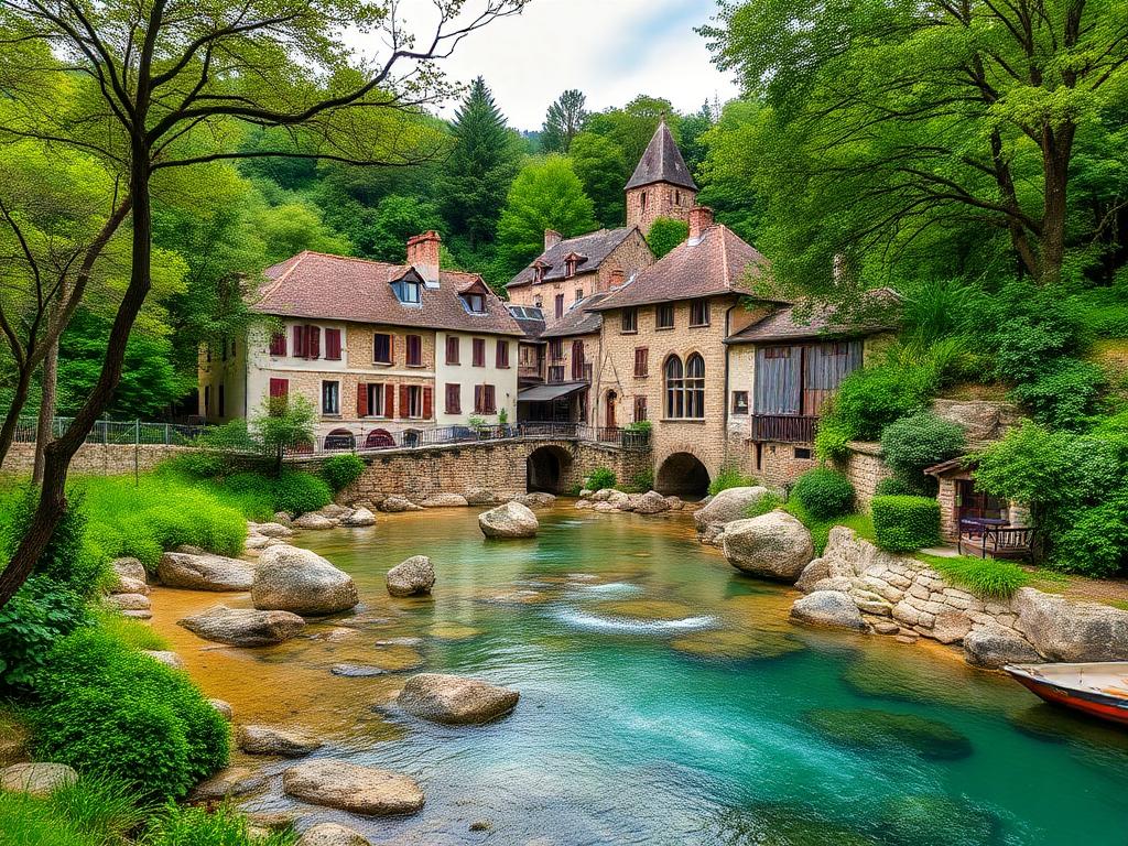 Cachée au cœur des gorges de l