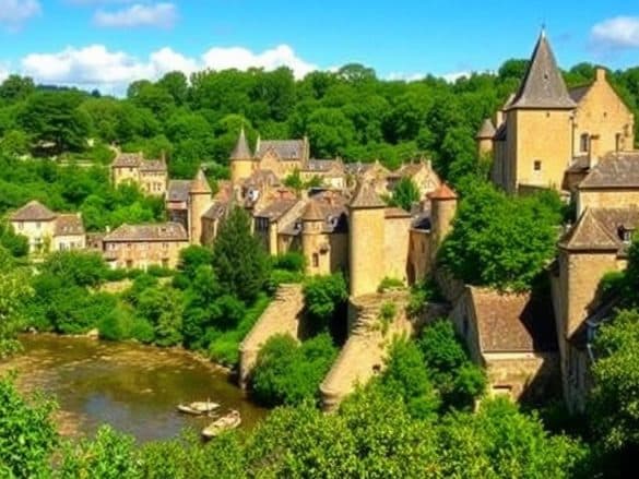 Cette merveille de Dordogne est un décor digne d’un conte de fées.