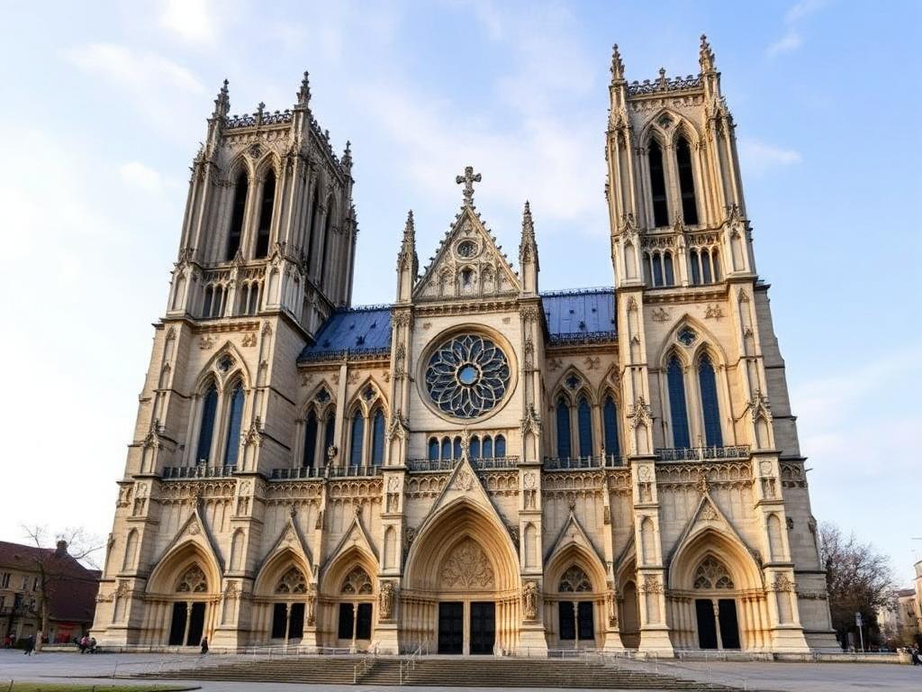Visitez la cathédrale gothique la plus majestueuse de France, un chef-d’œuvre de l’art sacré.
