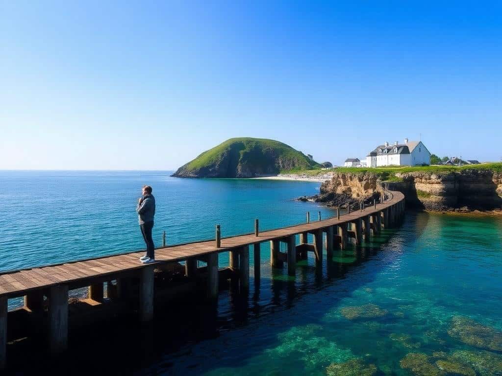 Cette île normande accessible à pied à marée basse fascine les visiteurs