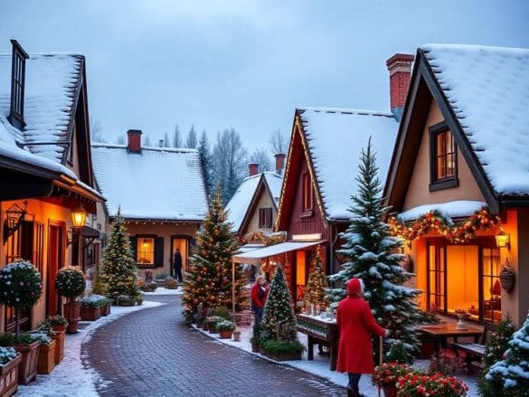 Ce village d’Alsace fait penser à un décor de conte de Noël même en plein été