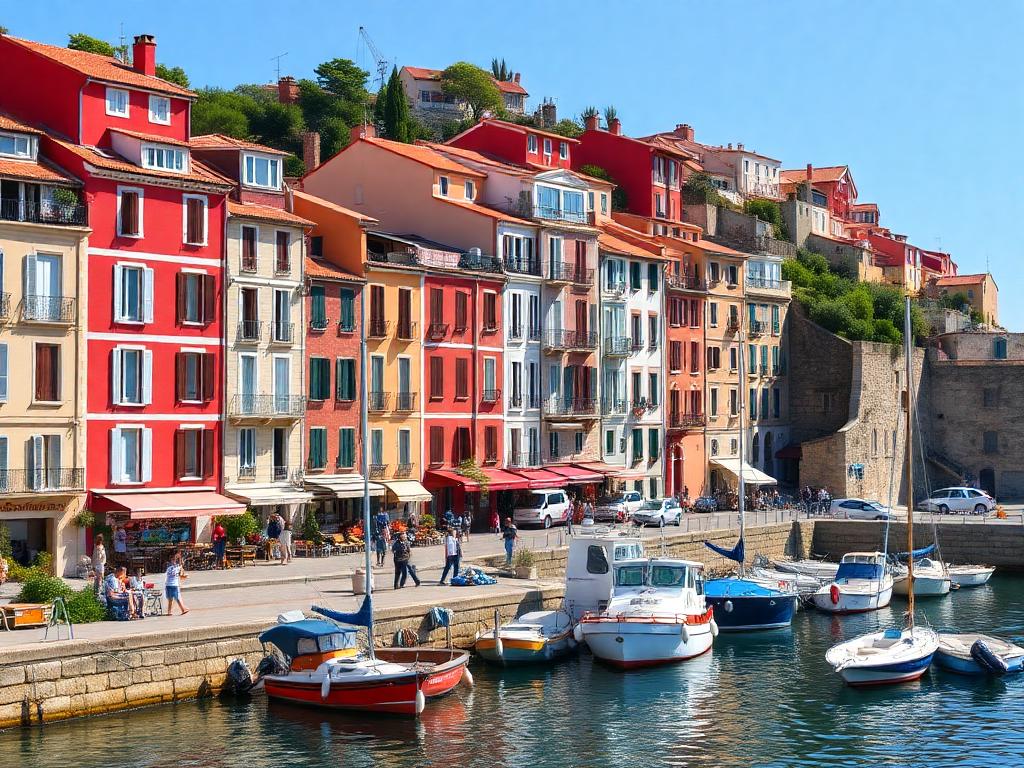 Ce port corse aux façades rouges ressemble étonnamment à un bourg de Ligurie