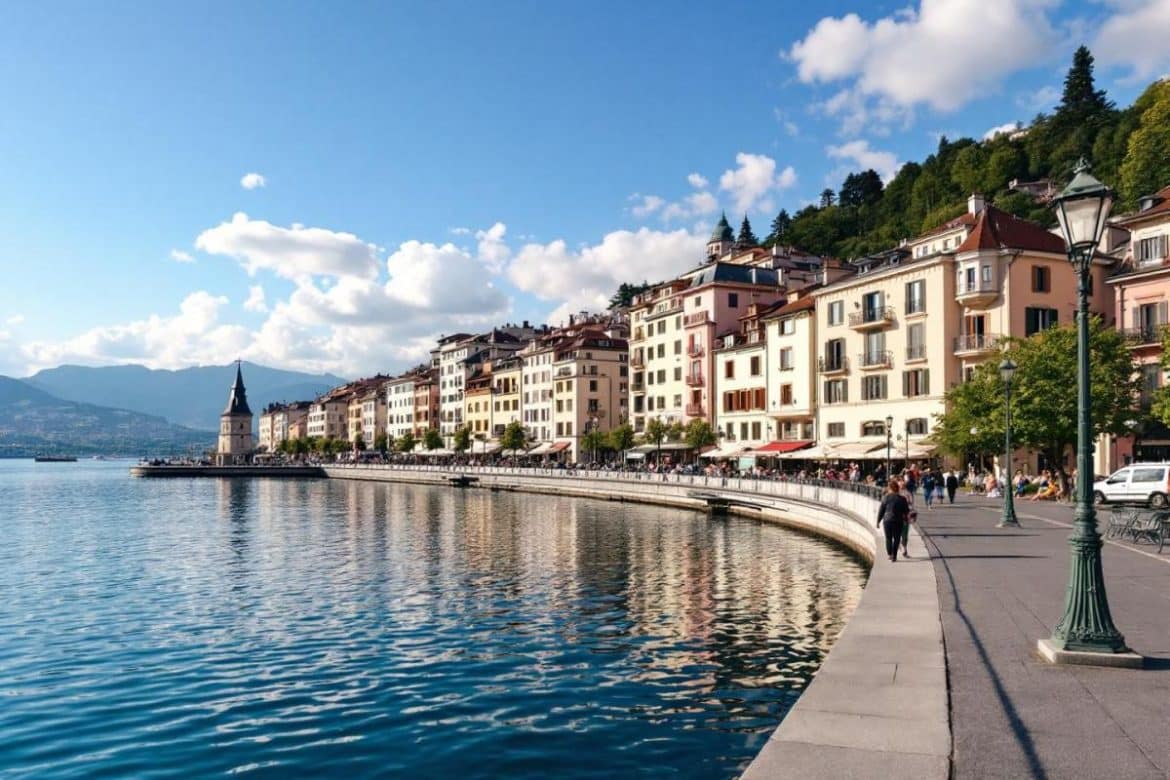 On la surnomme “la perle du Léman” : cette ville au bord du lac offre une beauté rare