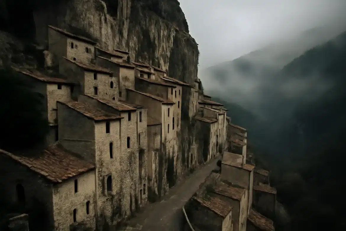 Pourquoi le village perché du Tarn semble-t-il suspendu entre ciel et terre ?